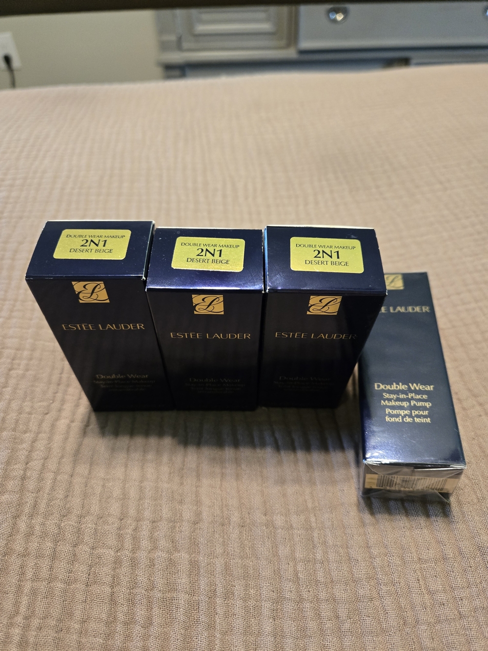 Estee Lauder Double Wear Stay-in-Place Makeup - 2N1 Desert Beige (Pack) ORIGINAL